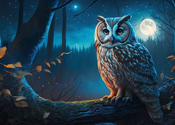 Cosmic Space Owl