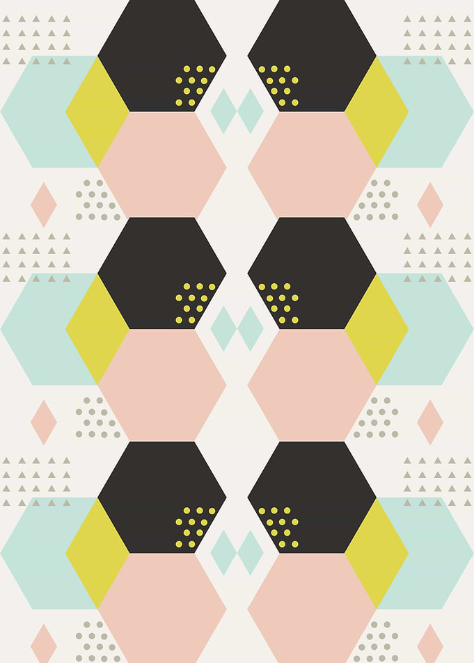 Abstract Hexagones