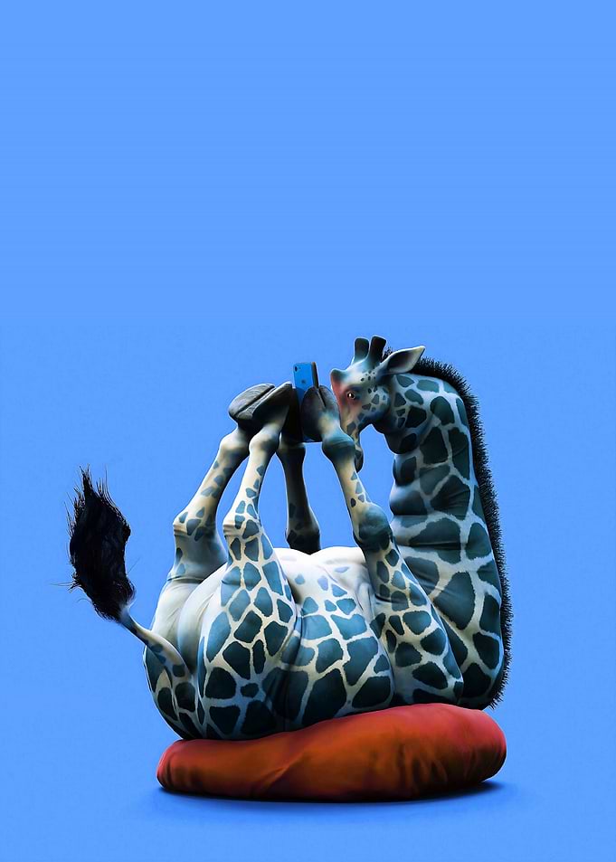 Blue Giraffe