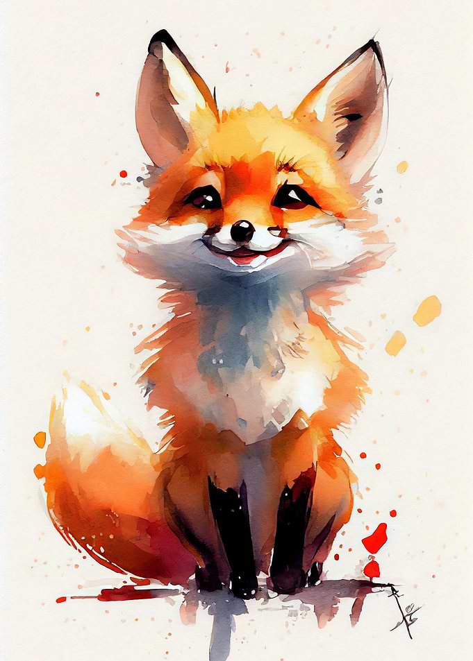 Fox Watercolor