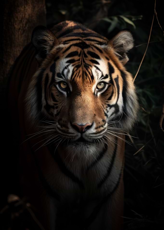 Tiger Wildlife Portrait