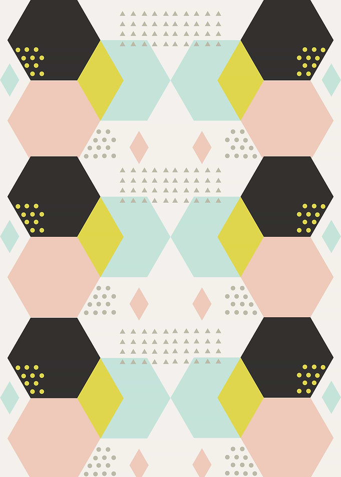 Abstract Hexagones