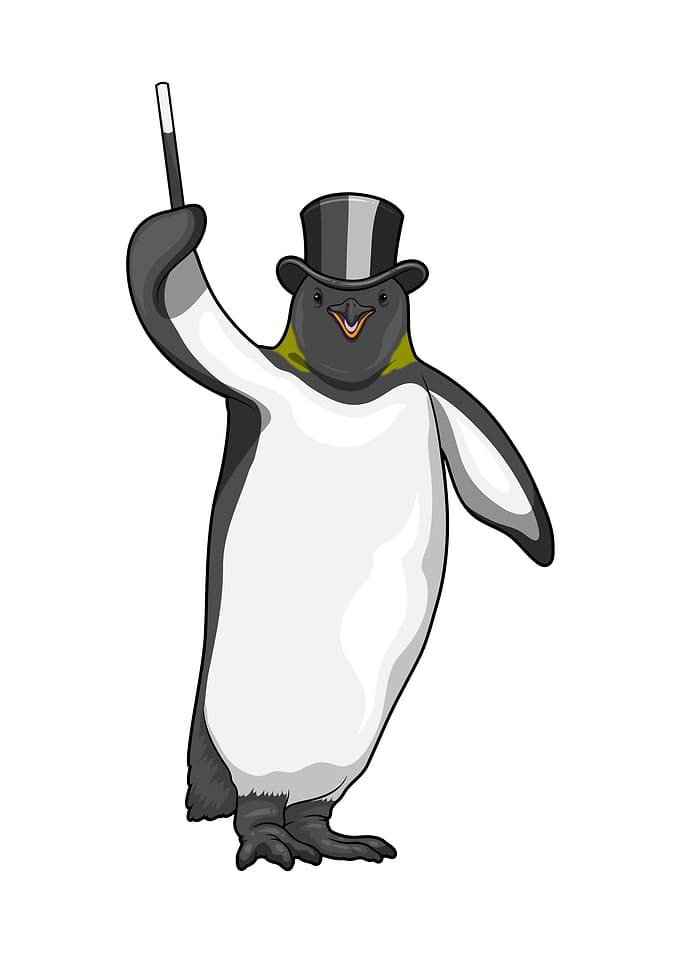 Penguin Wizard Magic wand