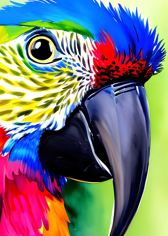Parrot face