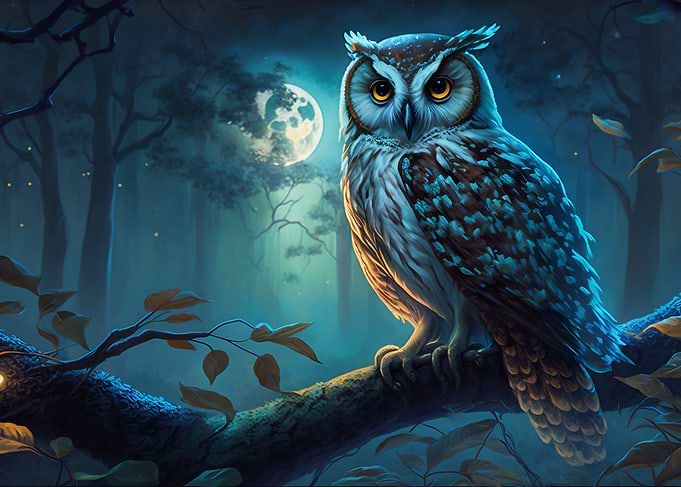 Cosmic Space Owl