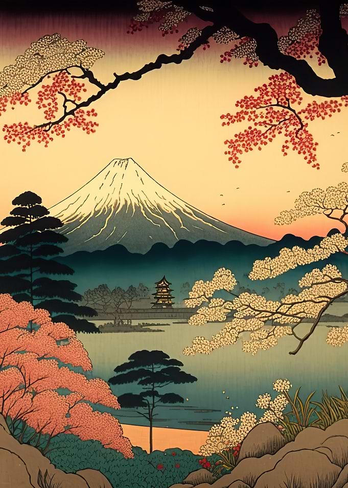 japan vintage landcapes