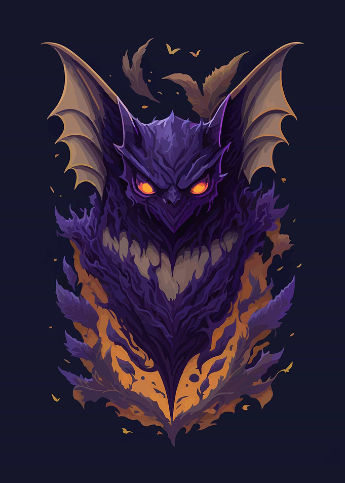 Evil magic bat