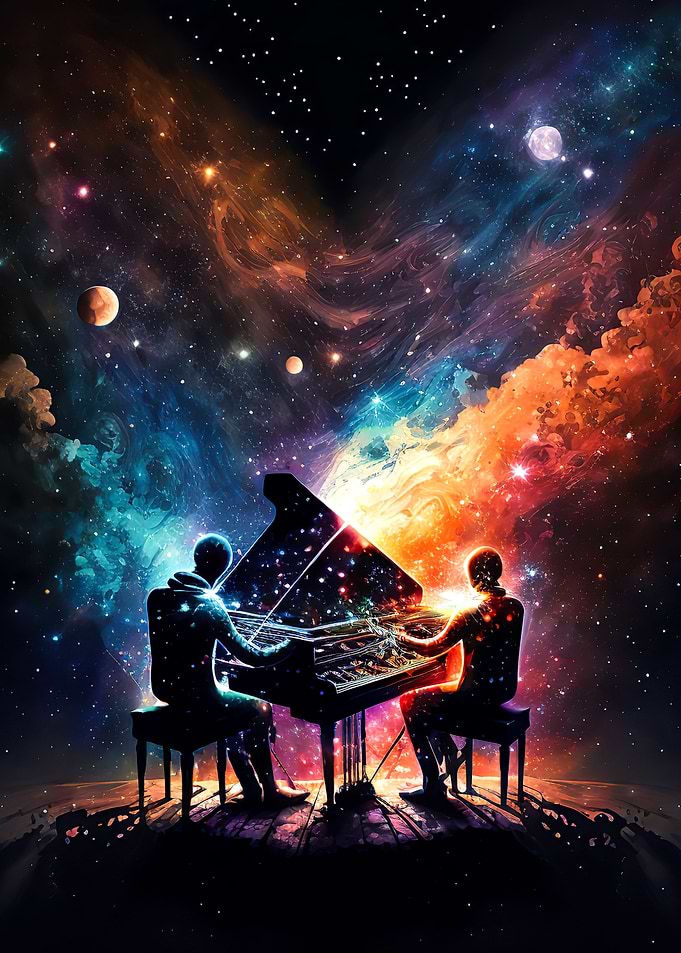 Man playing piano