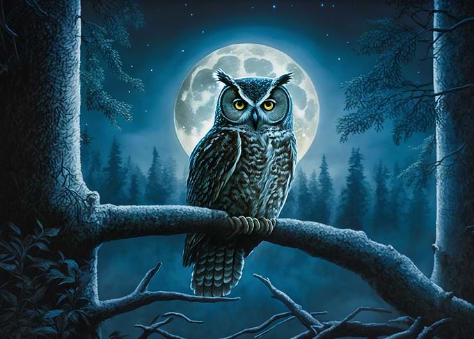 Cosmic Space Owl