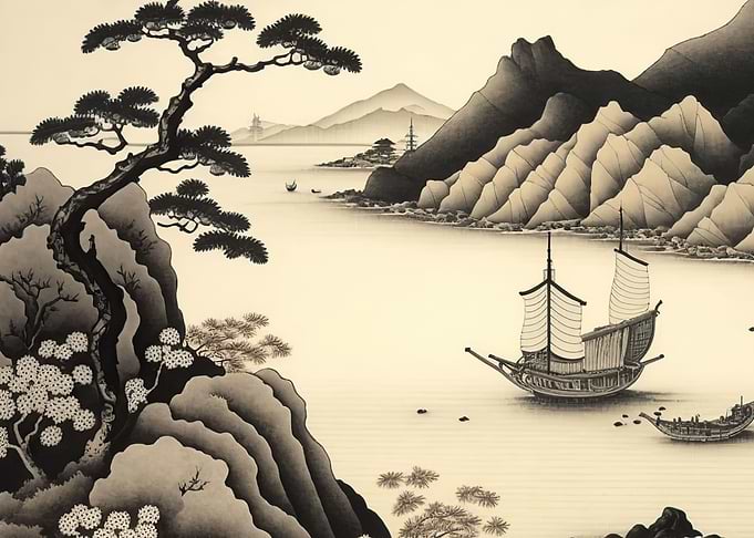 japan vintage landcapes