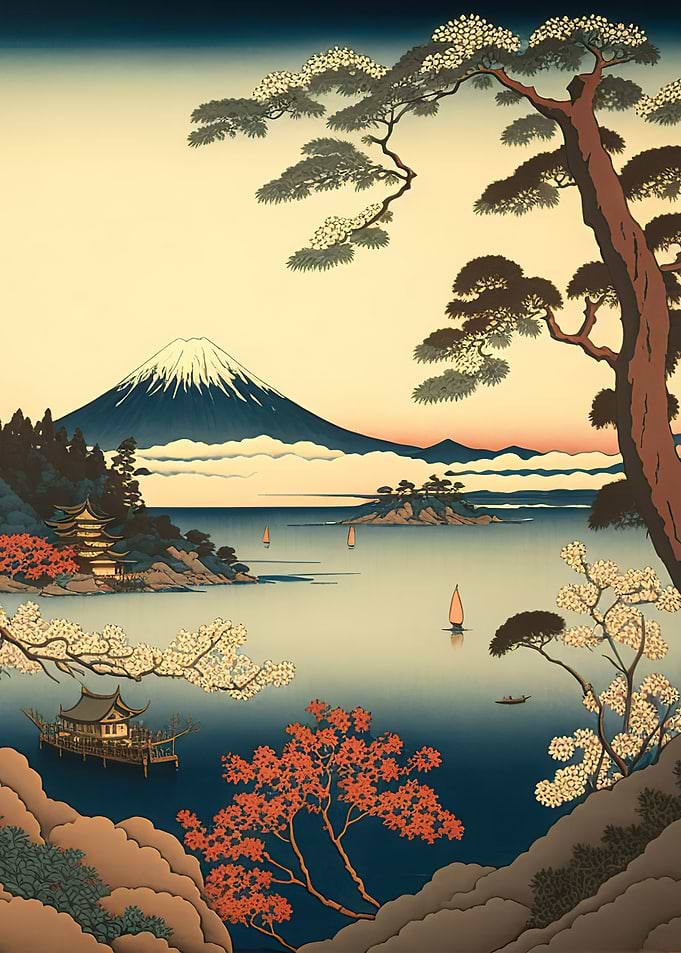 japan vintage landcapes