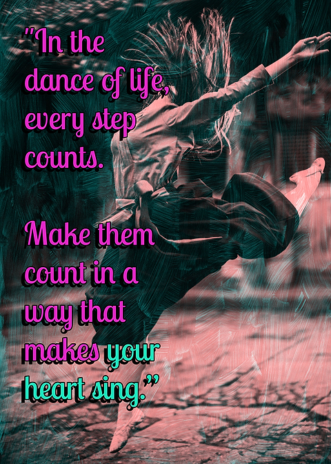 Dance of Life — living room metal wall art
