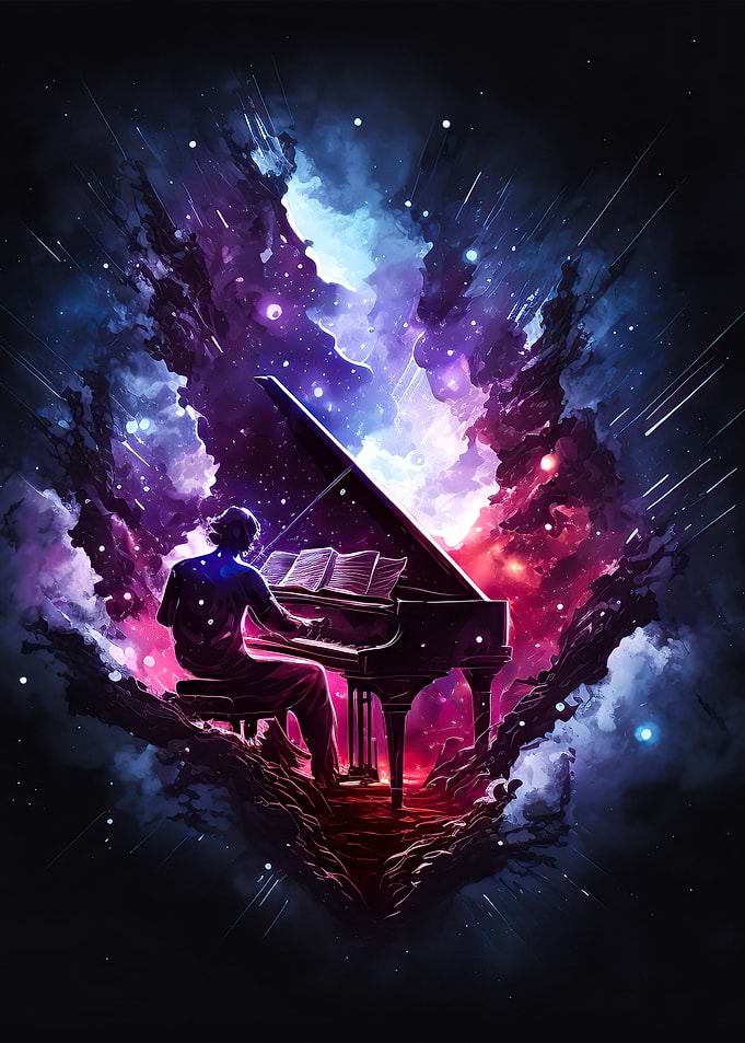 Man playing piano