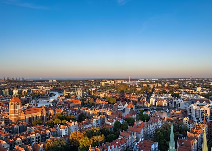 Gdansk Cityscape In Poland