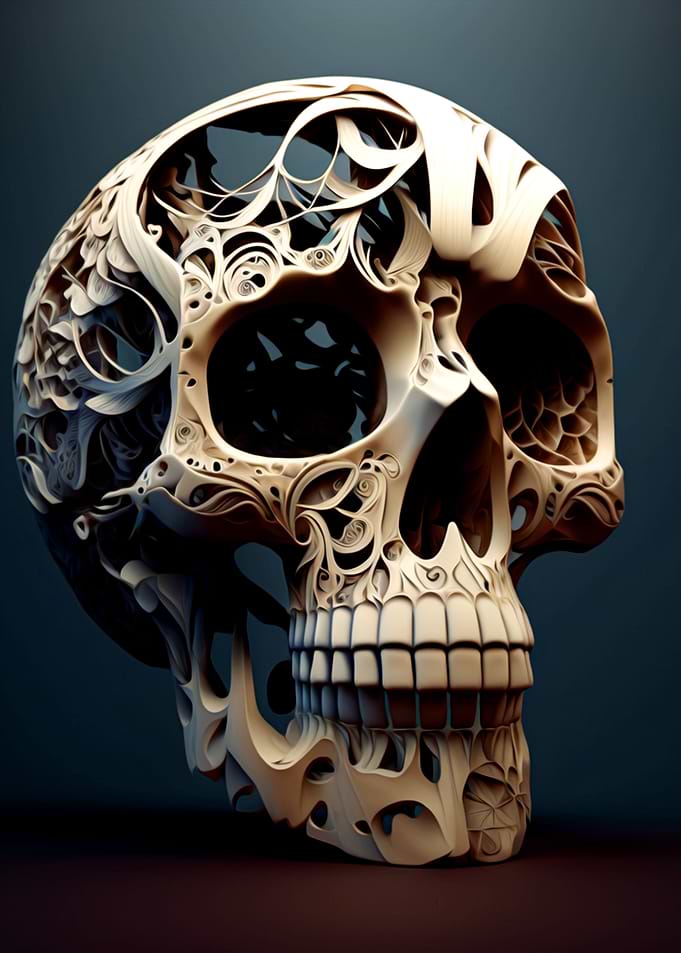 Abstract Skull