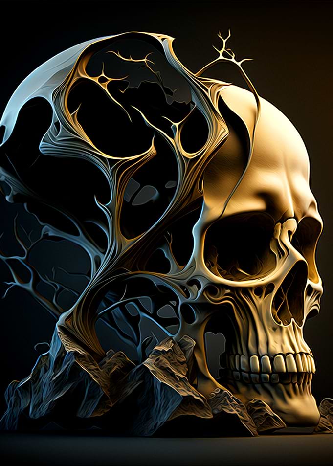 Abstract Skull
