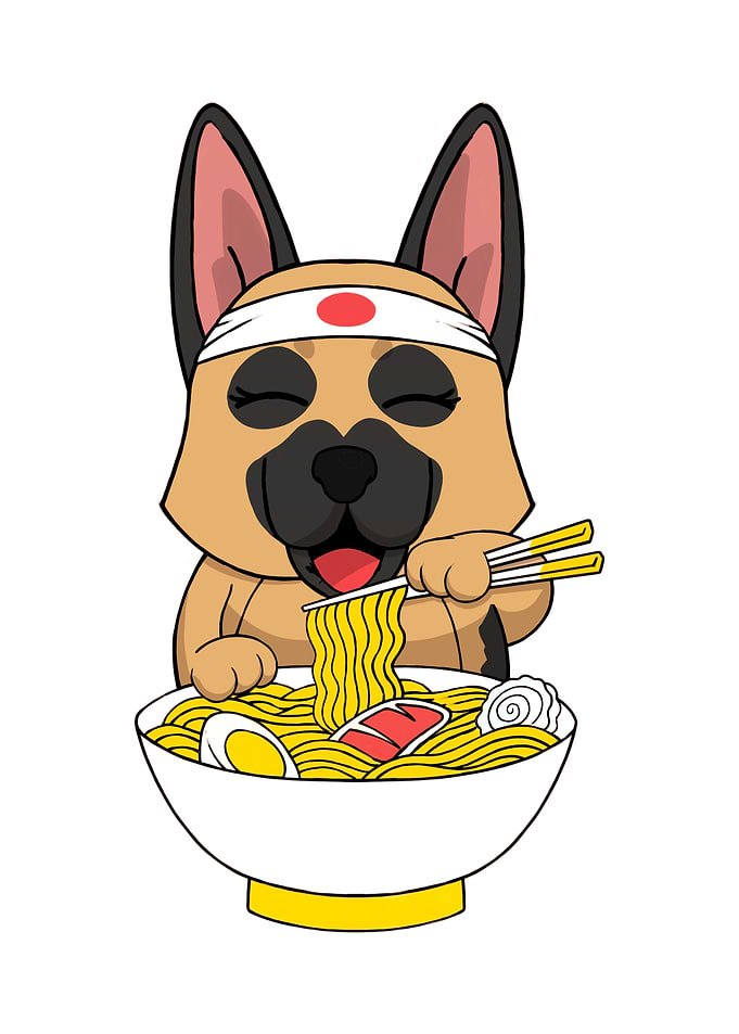 German Shepherd Ramen