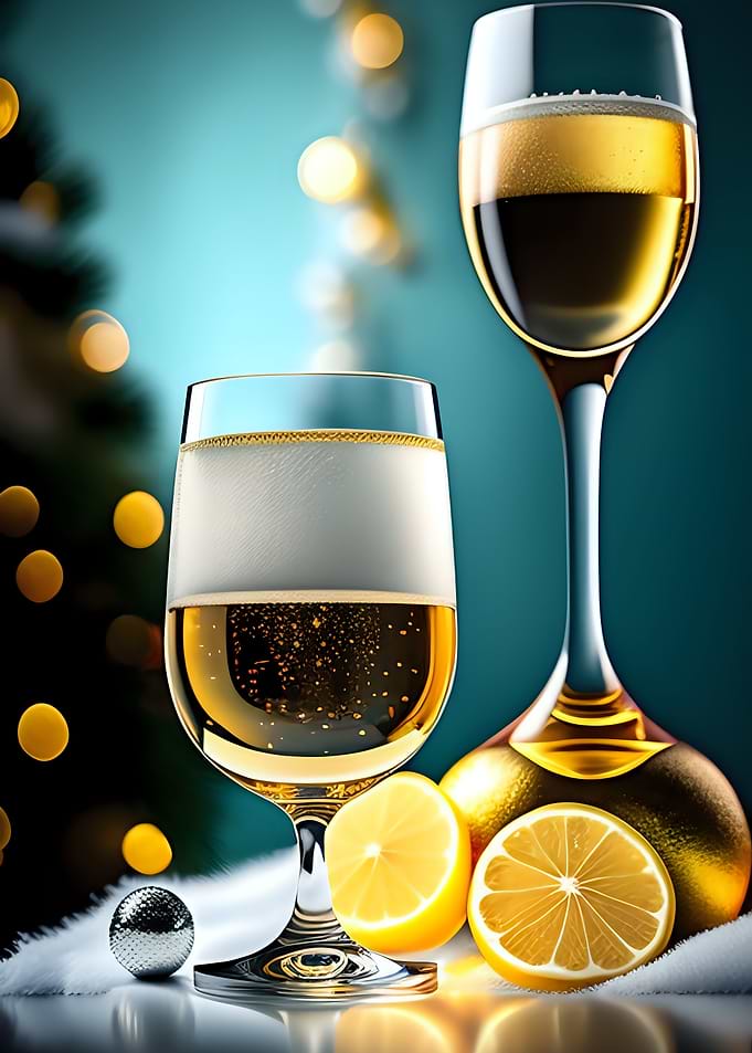 Lemon Chamapgne New Year