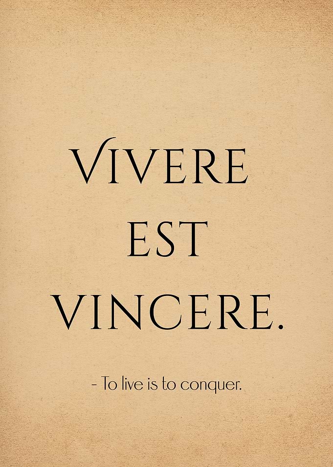Latin Quote To Live Is