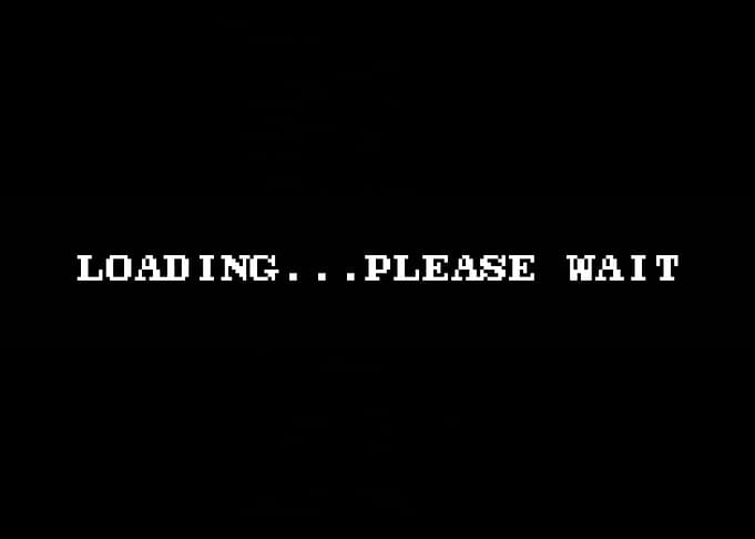 Retro loading please wait