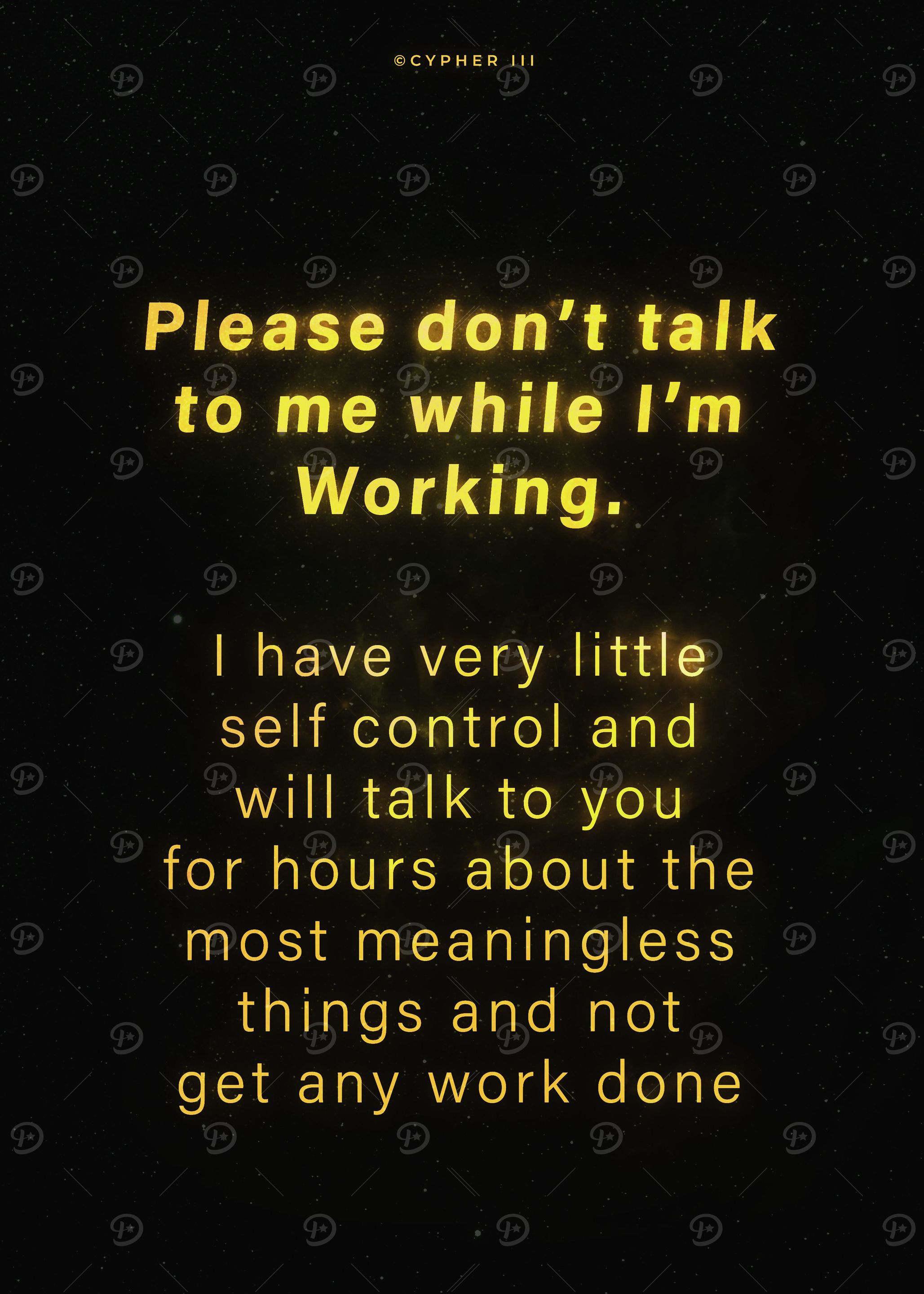 Hardly working
