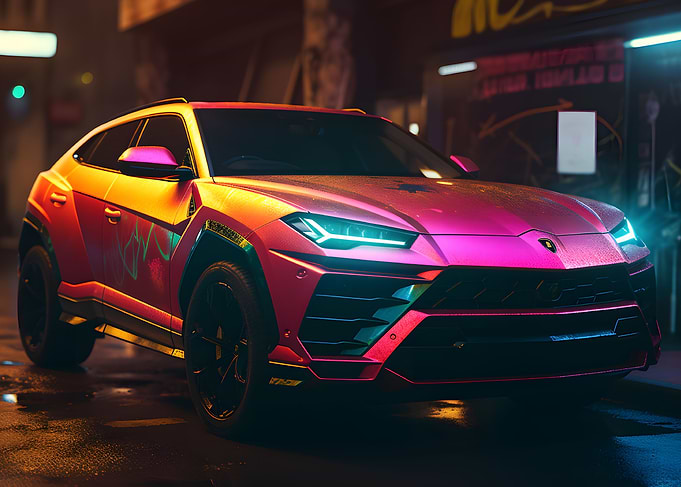 Lamborghini Urus Neon