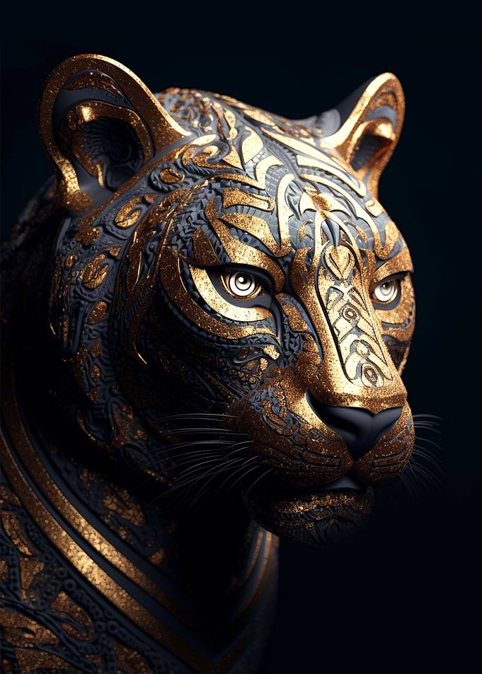 Black and Gold Tiger