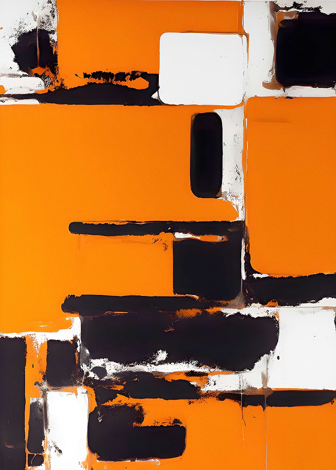 Black and Orange
