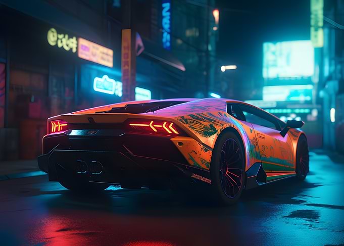 Lamborghini Huracan Neon