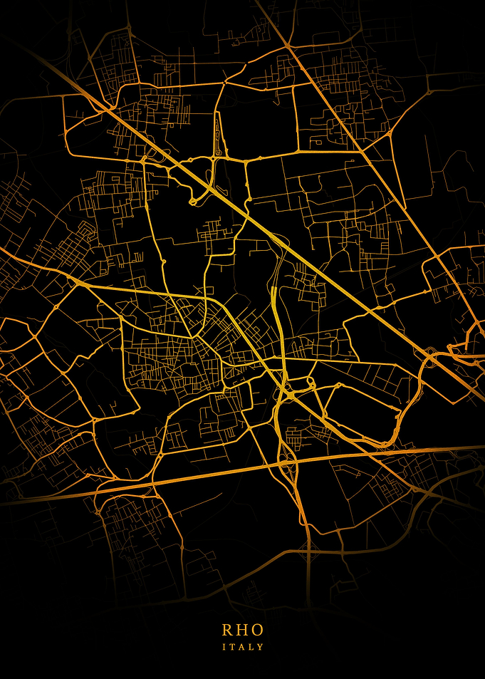 Rho City Map Gold