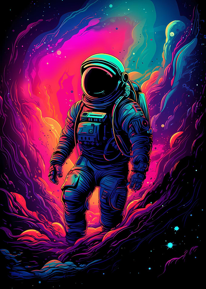 Astronaut Nebula Walk
