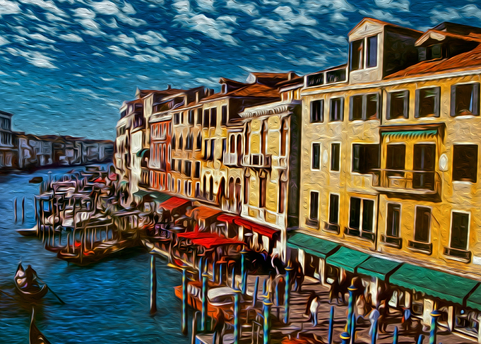 Gondolas in Venice