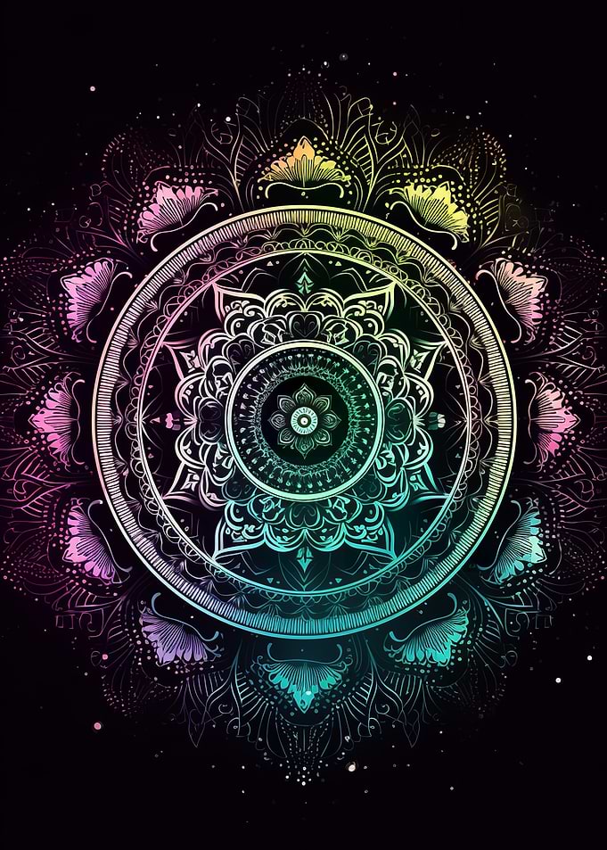 Calming Meditation Mandala