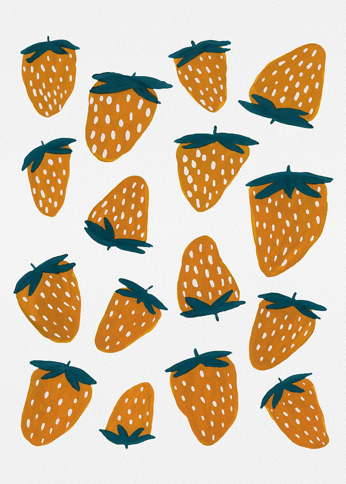 Summer strawberries orange