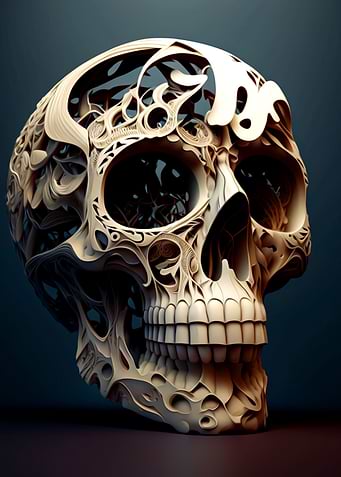 Abstract Skull