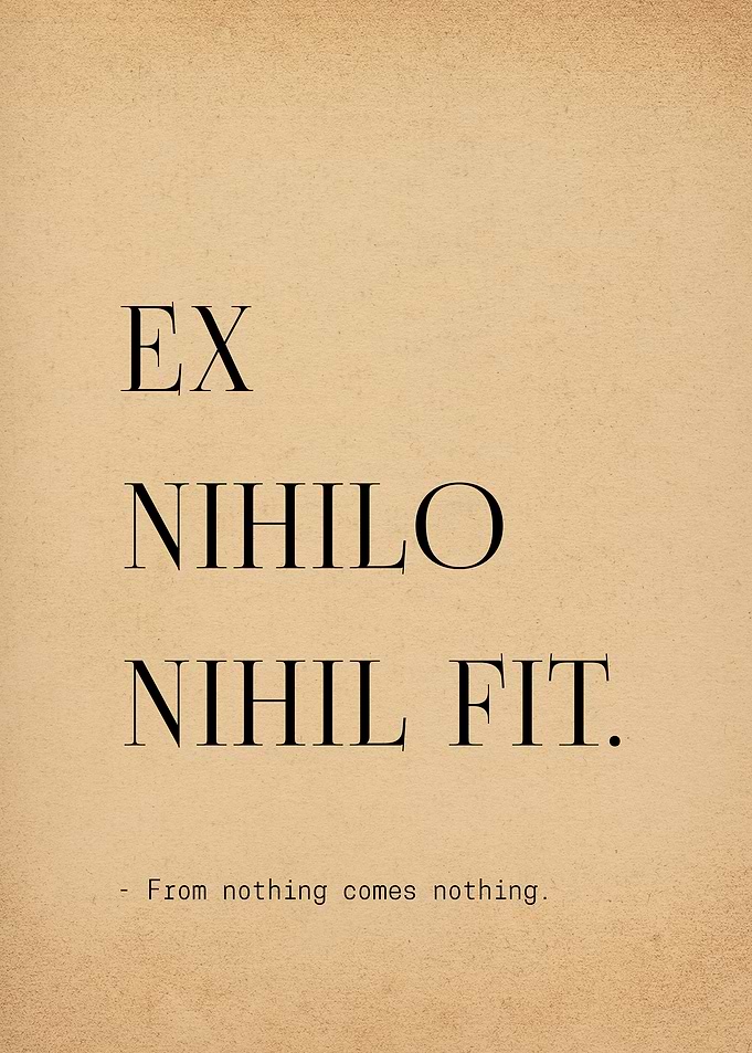 Latin Quote Nothing