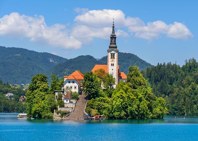 Bled Island On Lake Bled