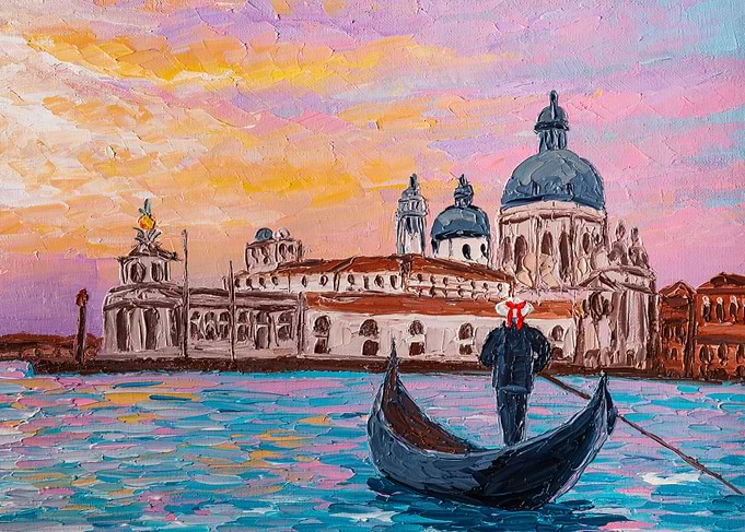 Gondolas in Venice