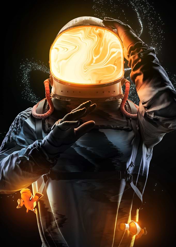 Astronaut and Glows