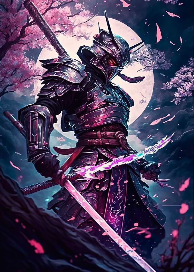 japanese samurai in sakura