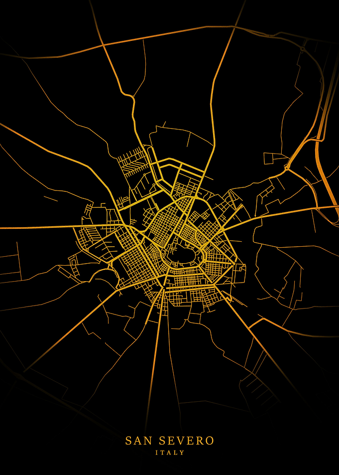 San Severo City Map Gold