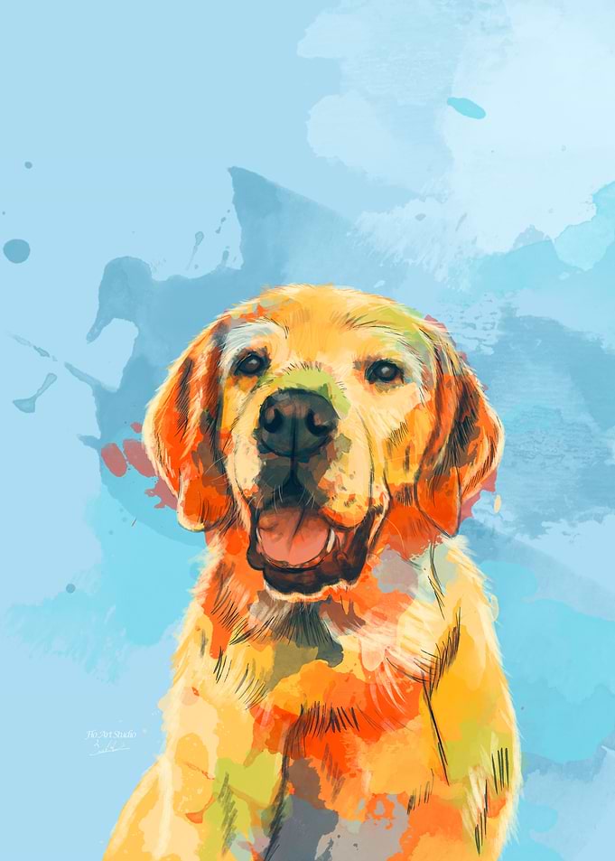 Labrador Dog Portrait