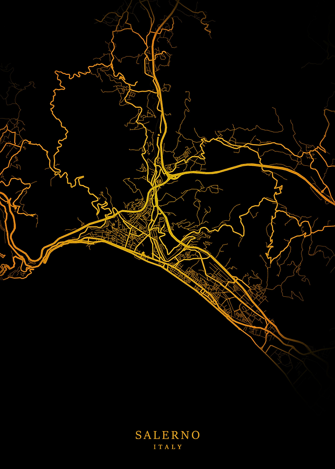 Salerno City Map Gold