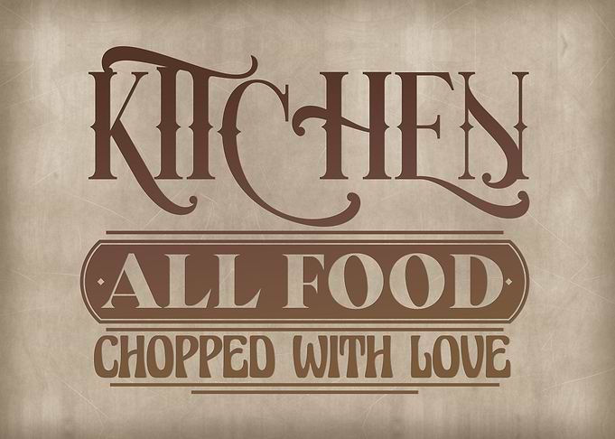 All food chopped with love