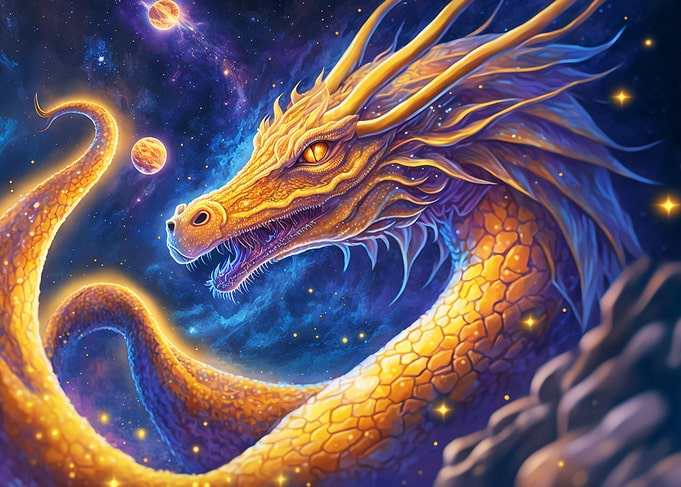 Cosmic Space Dragon
