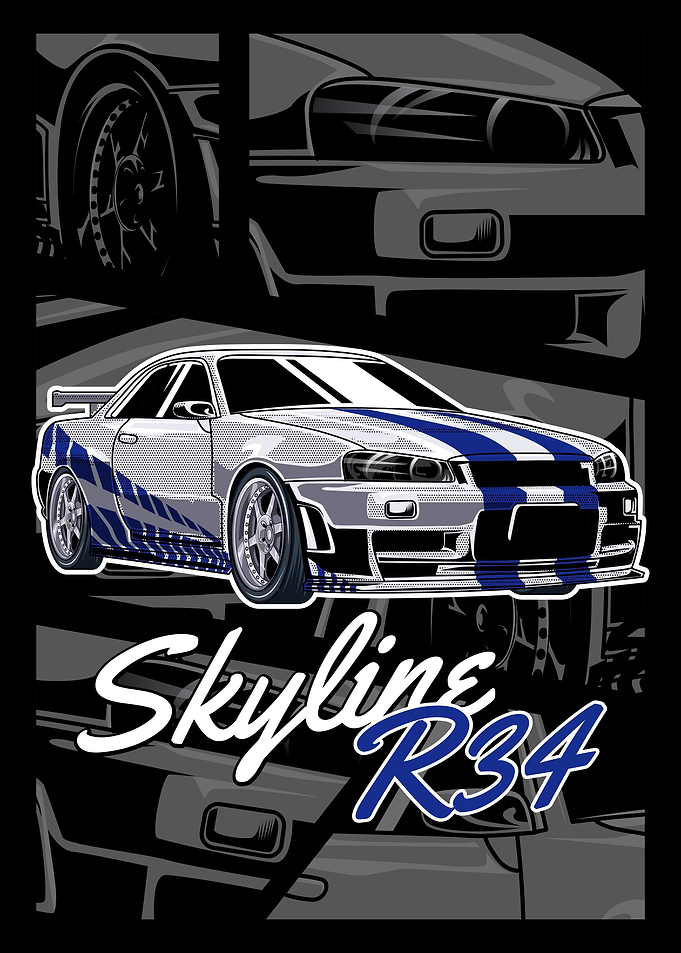 Cars Skyline R34