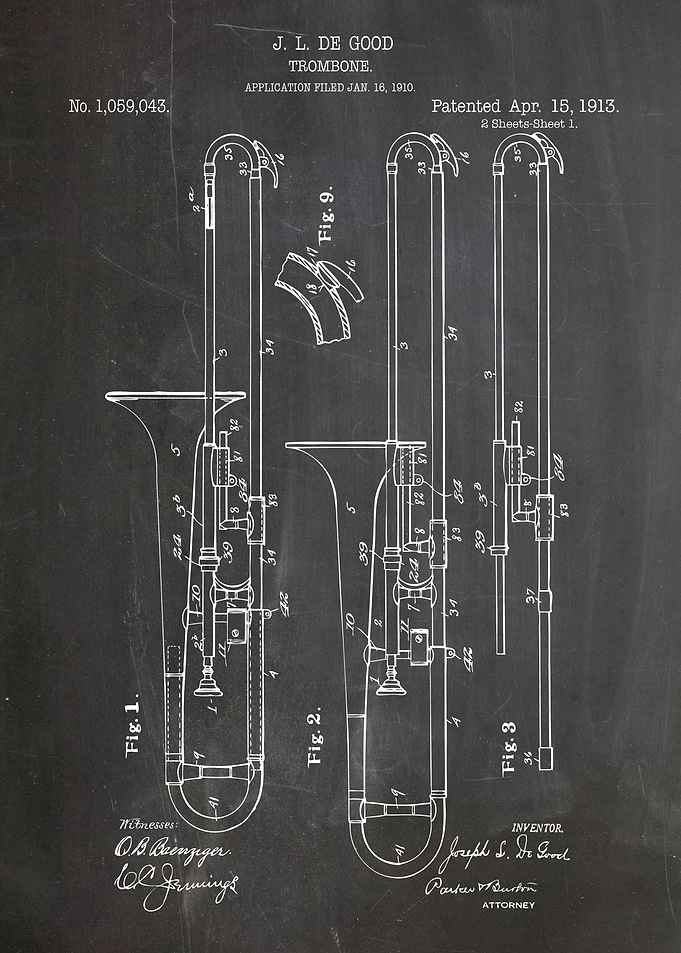Trombone patent 1913
