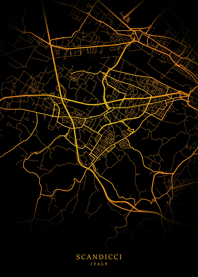 Scandicci City Map Gold