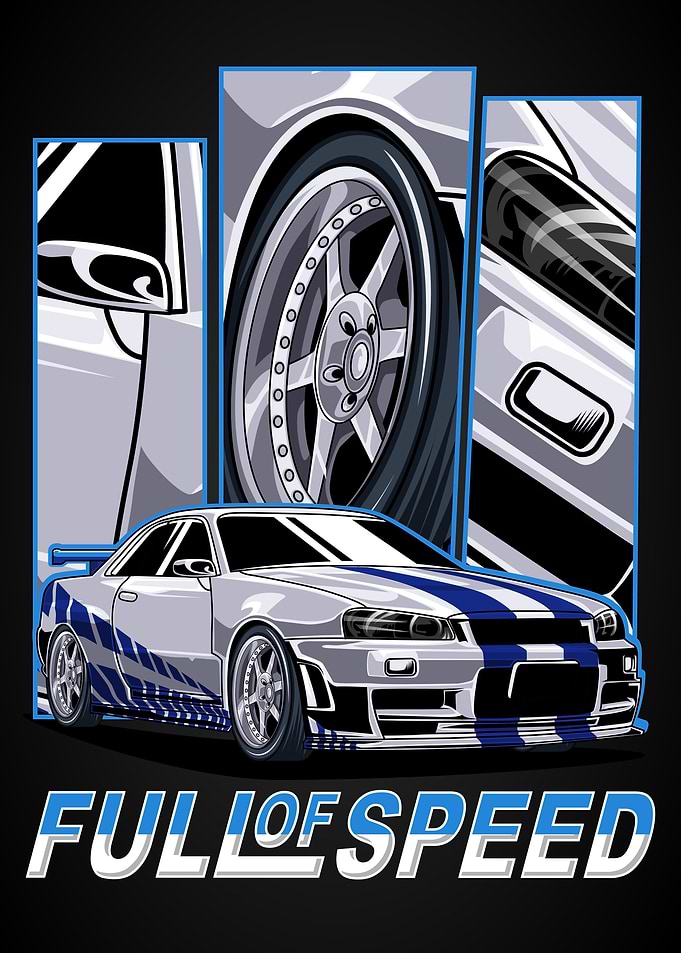 Speed Cars Skyline R34
