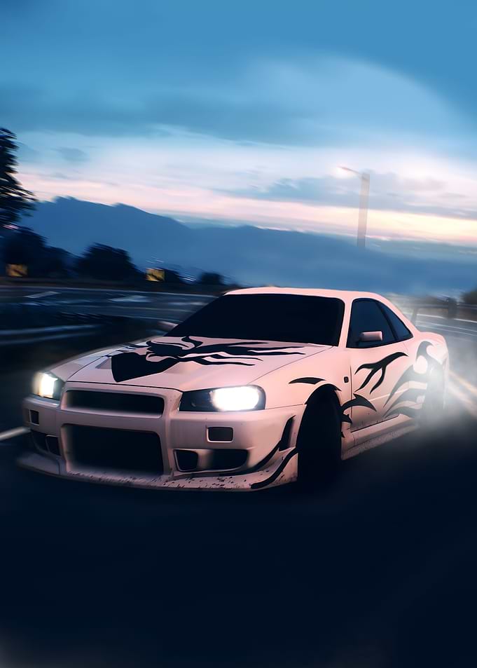 Tokyo drift Nissan gtr r34